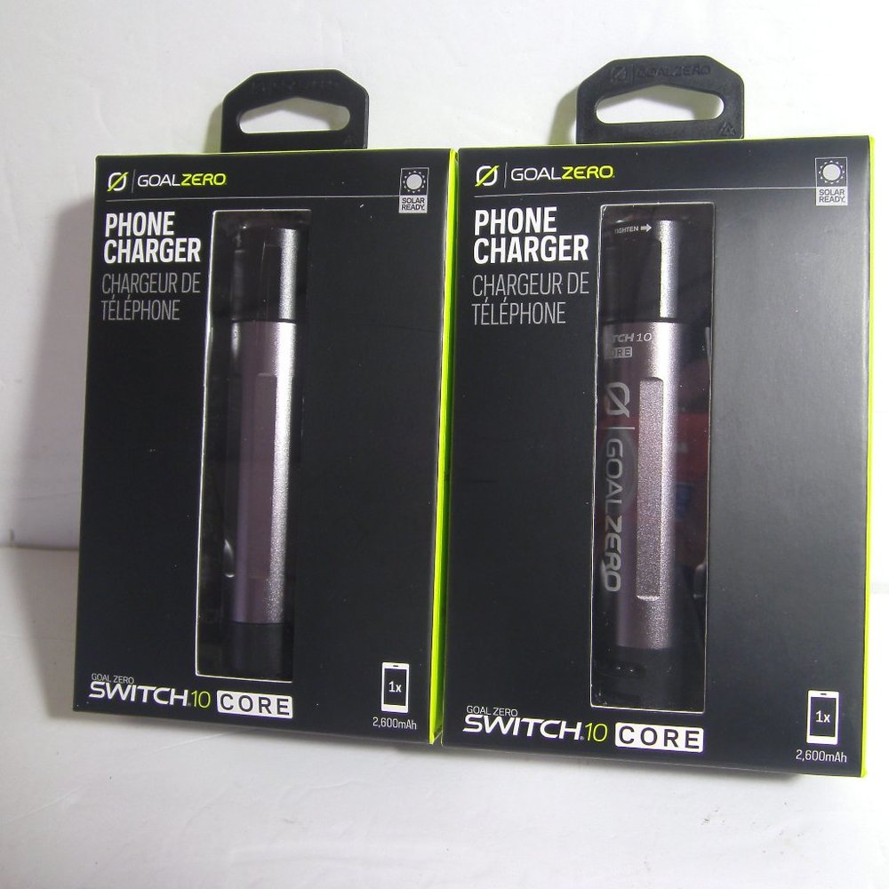 (2) Goal Zero Switch 10 Core Phone Charger & Power Bank